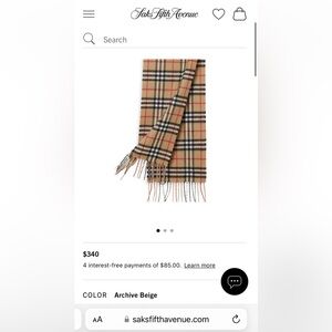 Burberry scarf